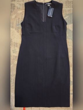 Ralph Lauren Black Wool Dress. Size 12. NWT.
